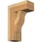 Ekena Millwork Funston Block Rough Sawn Bracket w/ Offset Brace, Western Red Cedar, 8"W x 18"D x 26"H BKT0806X18X26FST05RWR - alternate 1